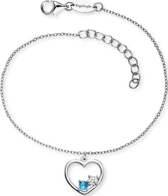Engelsrufer Womens ERB-YIYAHEART-ZIM Ladies Yin Yang Heart Bracelet - Silver - One Size