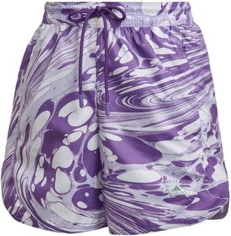 adidas (WMNS) adidas by Stella McCartney TruePurpose Printed training shorts Asia Sizing Purple White HG6883