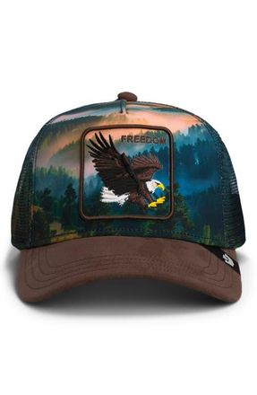 Goorin Brothers Eagle in the Element Patch Trucker Hat in Ground at Nordstrom