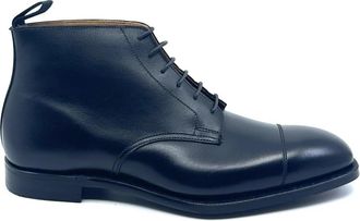 Crockett & Jones Tees Veterlaarzen - Heren - Veterlaarzen - Zwart - 42 EU - Leer - Schoenen