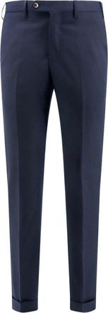 Pantaloni Torino Geklede Kostuumbroeken - Heren - Nette broeken - Blauw - 4XL - Wol - Broeken