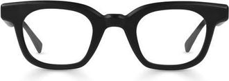 Eyebobs Source Material 43mm Square Reading Glasses in Matte Black at Nordstrom, Size +0.00