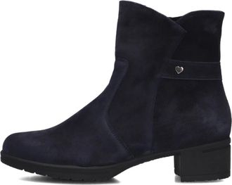 Hartjes Stoere Enkellaars - Dames - Laarzen met Hak - Blauw - 37 1/2 EU - Su&egrave;de - Schoenen
