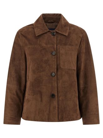 スーツ Weekend Max Mara BERBICE - Nappa leather shirt jacket
