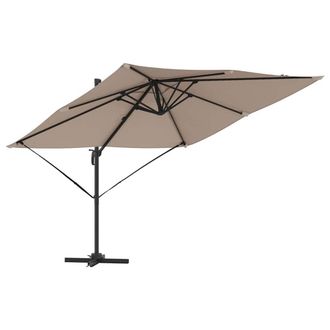 Berkfield Home Patio Umbrella Taupe Large Polyester & Steel