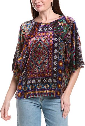 Johnny Was Dechen Silk-Blend Blouse