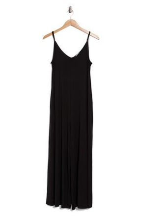 West K V-Neck Strappy Jumpsuit in Black at Nordstrom Rack, Size X-Large