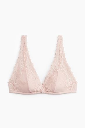 H&M Wattierter Soft-BH aus Spitze - Hellrosa