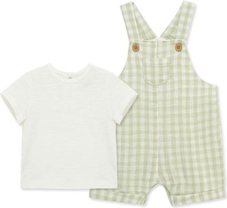 Little Me Romper & Tee Set in Green at Nordstrom, Size 12M