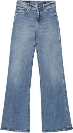 Dondup Amber Wide-leg Jeans - Dames - Flared Jeans - Blauw - W29 - Katoen - Jeans