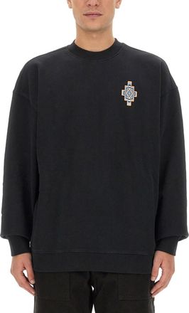 Marcelo Burlon Black Crew Neck Sweatshirt