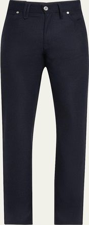 Brioni Mens Meribel Wool Flannel 5-Pocket Pants