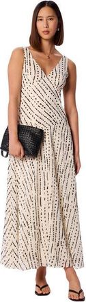 Whistles Dashed Spot Dobby Maxi Dress in White/multi at Nordstrom, Size 10