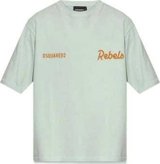 Dsquared2 T-shirt con ricamo - Verde