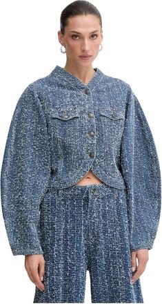 Rotate Rotate Birger Christensen, Dames, Jassen, Blauw, Maat: XS Denim