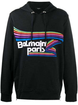 Balmain Felpa con stampa - Blu