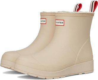 Hunter Play Short Insulated F Womens Rain Boots Light Grey : 10 M, Synthetic
