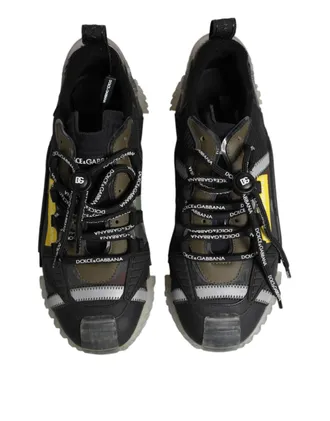 Dolce & Gabbana Mens Multicolor Lace Up Low Top Ns1 Sneakers Shoes