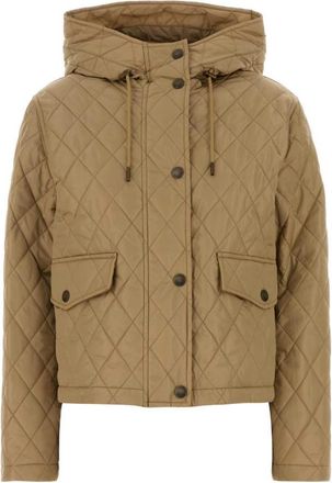 Burberry Beige Quilted Hood Jacket