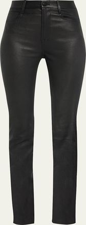 Vince Bootcut Stretch Leather Pants