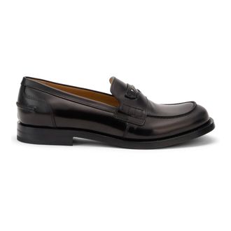 Fendi Mocasines Ateneo - Shoes - Hombre - Marr&oacute;n - 43 1/2 EU