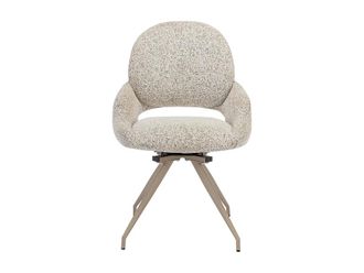 VENTE-UNIQUE.COM Set de 2 sillas tela crema