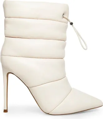 Steve Madden Cloak Heeled Boots - Dames - Laarzen met Hak - Wit - 40 EU - Leer - Schoenen