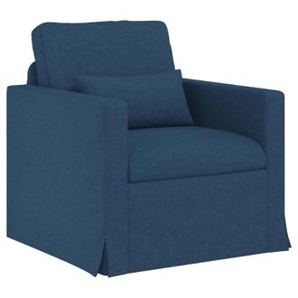 vidaXL Sof&aacute; Azul 78 X 77 X 80 Cm Tela Vidaxl