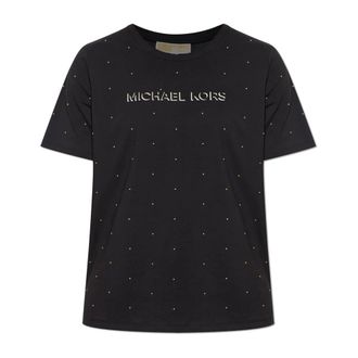 Michael Kors Dames, Tops, Zwart, Maat: S Katoen