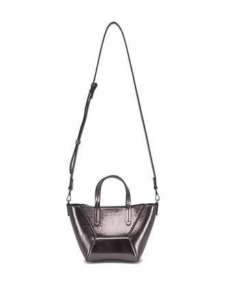 Brunello Cucinelli mini BC Duo leather tote bag - Silver