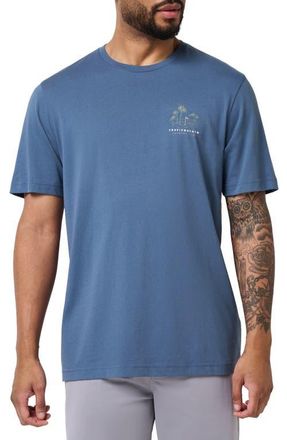 Travis Mathew Putt Place Graphic T-Shirt in Bering Sea at Nordstrom, Size Xx-Large