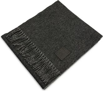 Loewe Sciarpa con applicazione logo - Grigio