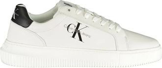Calvin Klein Lace-up Sneaker - Heren - Sneakers - Wit - 44 EU - Leer - Schoenen