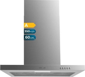 Cecotec Cecotec - Cappa aspirante 60 cm Tipo t Bolero Flux tm 603500 Inox a. Potenza de Aspirazione 350m3/h, Motore 70W, Controllo Meccanico, 3 Livelli de