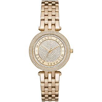Michael Kors Darci Mini Horloge - Dames - Horloges - Geel - ONE Size - Accessoires