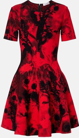 Alexander McQueen Vestido corto de jacquard