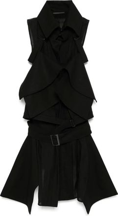 Yohji Yamamoto Giacca con cintura - Nero