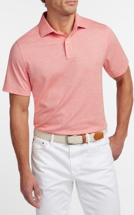 David Donahue Connery Cotton Polo in Grenadine at Nordstrom, Size Xx-Large