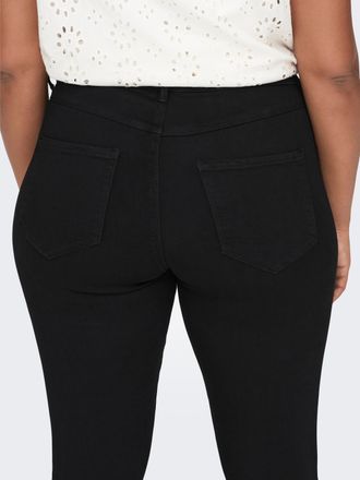 Only Carmakoma Skinny-fit-Jeans ONLY CARMAKOMA CARSTORM LIFE PUSH UP HW SK JEANS NOOS, Damen, Gr. 50, L&auml;nge 30, schwarz, Denim/Jeans, Obermaterial: 53% Viskose, 29% 