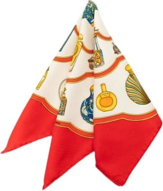 Herm&egrave;s Pre-owned QuImporte Le Flacon Zakdoek - Dames - Pre-owned - Veelkleurig - Maat: ONE Size Zijde
