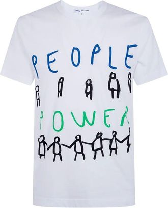 Comme Des Gar&ccedil;ons Printed Logo Tee
