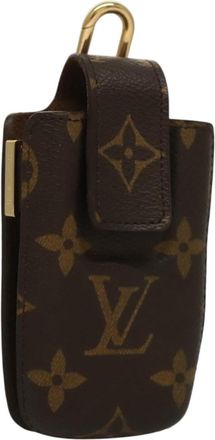 Louis Vuitton Etui Phone Case Monogram Canvas Brown Canvas Bag (Pre-Owned)