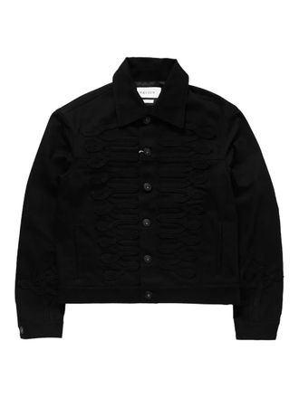 Alexander McQueen denim shirt jacket - men - Denim - 48 - Black