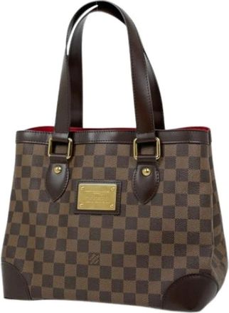 Louis Vuitton Pre-owned Damier Tote Bag - Dames - Vintage Shopper - Bruin - ONE Size - Vintage