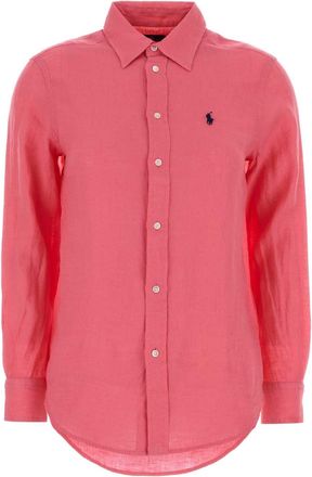 Polo Ralph Lauren Dark Pink Linen Shirt