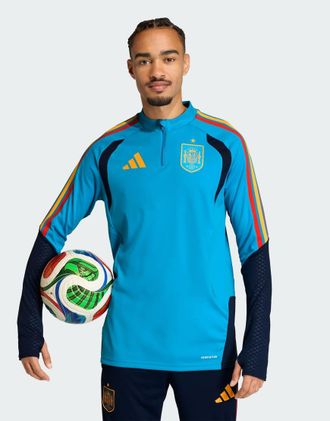 adidas Spain 26 tiro - Top da allenamento color acqua vivace-Blu