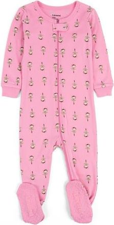 Leveret Footed Cotton Matching Family Pajamas, Whimsy & Fantasy Prints in Ballerina at Nordstrom, Size 18-24M