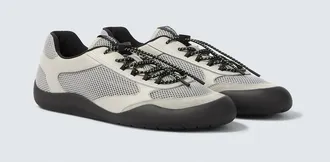 Prada Speedrock leather-trimmed sneakers
