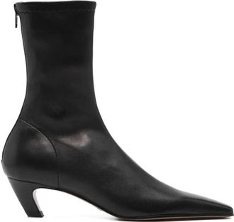 Khaite Kaki laarzen met vierkante neus