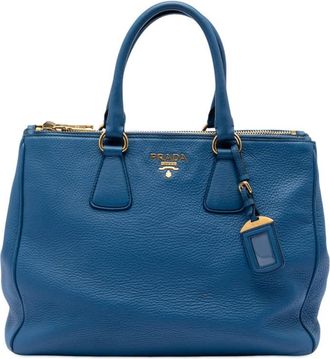 Prada Pre-owned Prada Vitello Daino Double Zip Convertible Tote Ladies EEIHXSHNUP1LCXOM